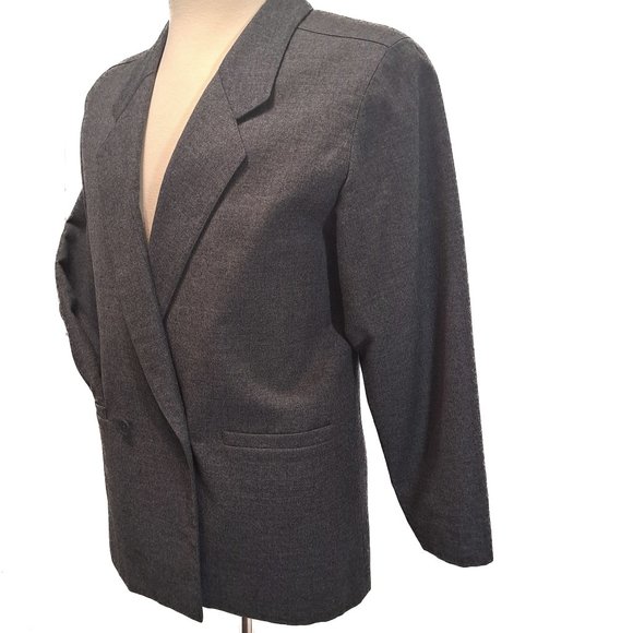Wool Women's Vintage 90's Blazer - Picture 1 of 6